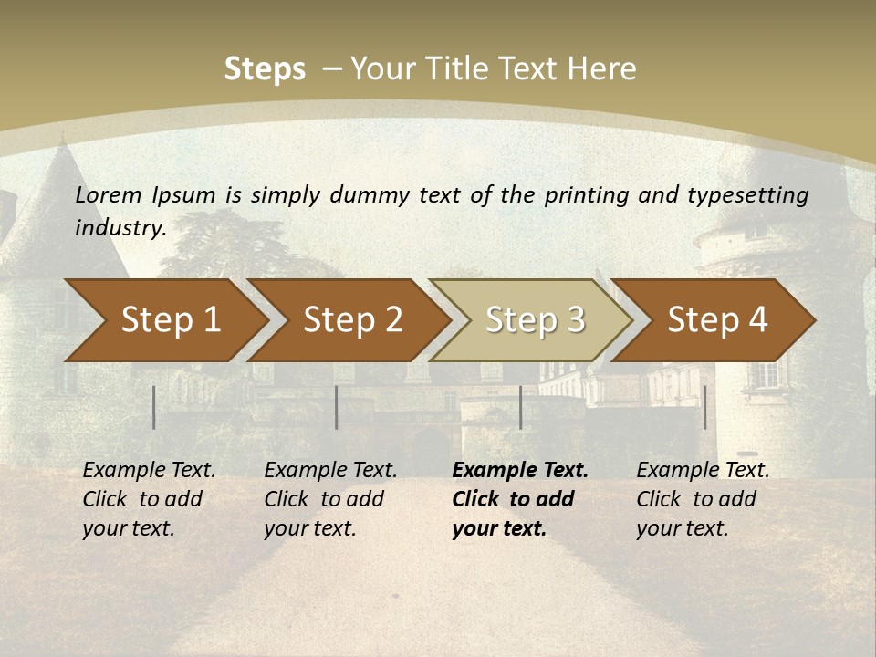 Picture Flower Scenic PowerPoint Template