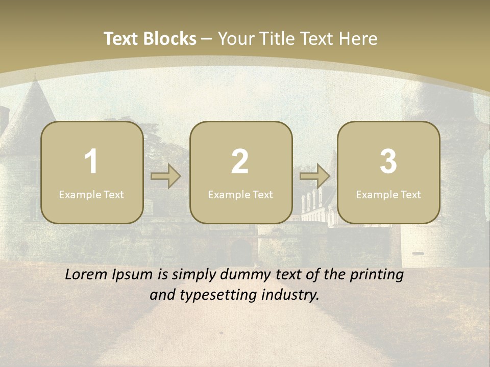 Picture Flower Scenic PowerPoint Template