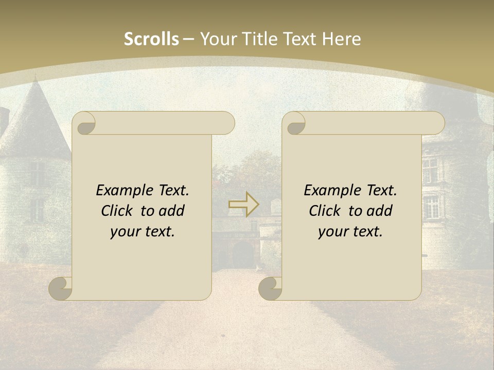 Picture Flower Scenic PowerPoint Template
