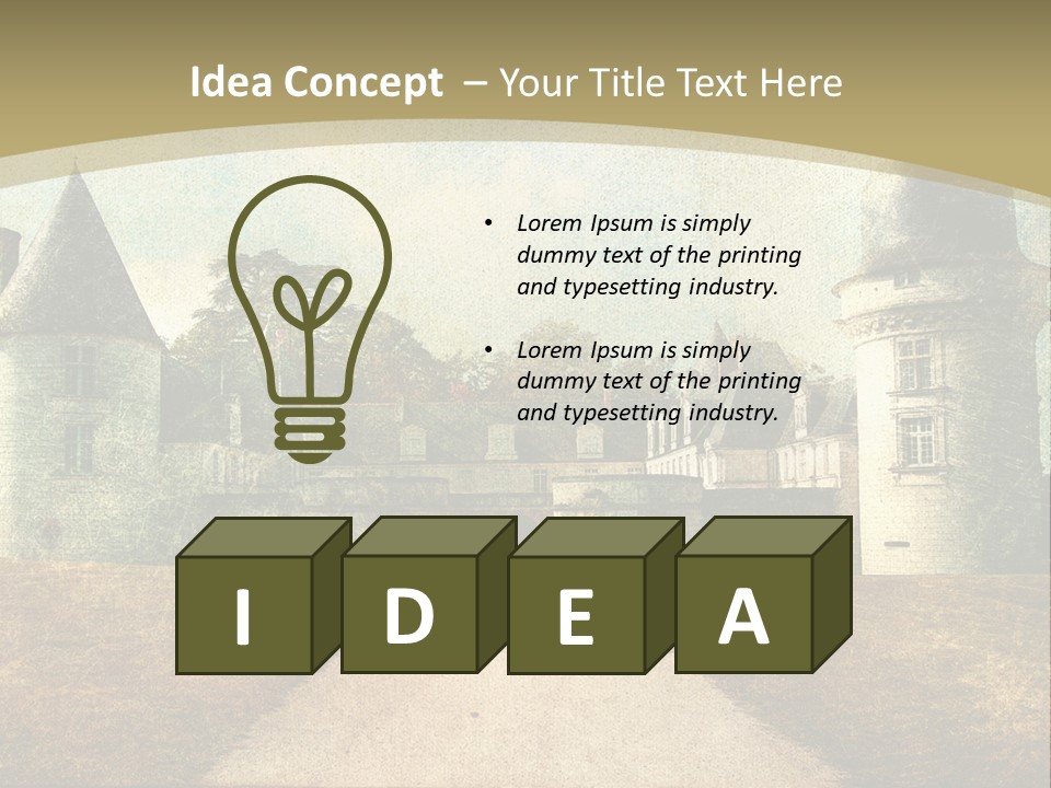 Picture Flower Scenic PowerPoint Template