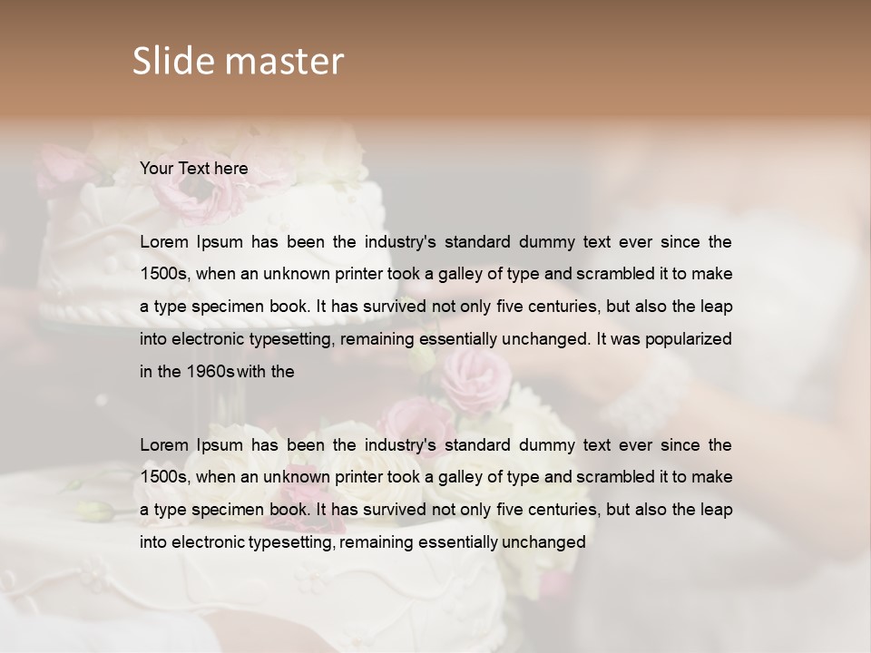 Marriage Floral Delicious PowerPoint Template