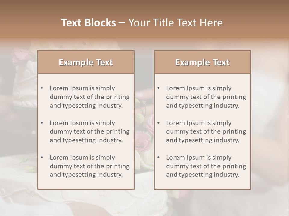 Marriage Floral Delicious PowerPoint Template