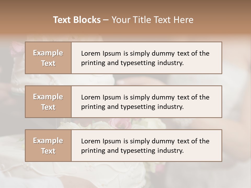 Marriage Floral Delicious PowerPoint Template
