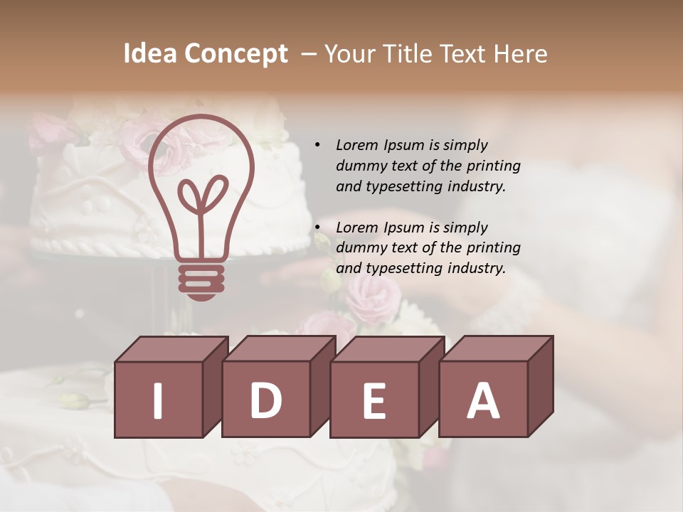 Marriage Floral Delicious PowerPoint Template