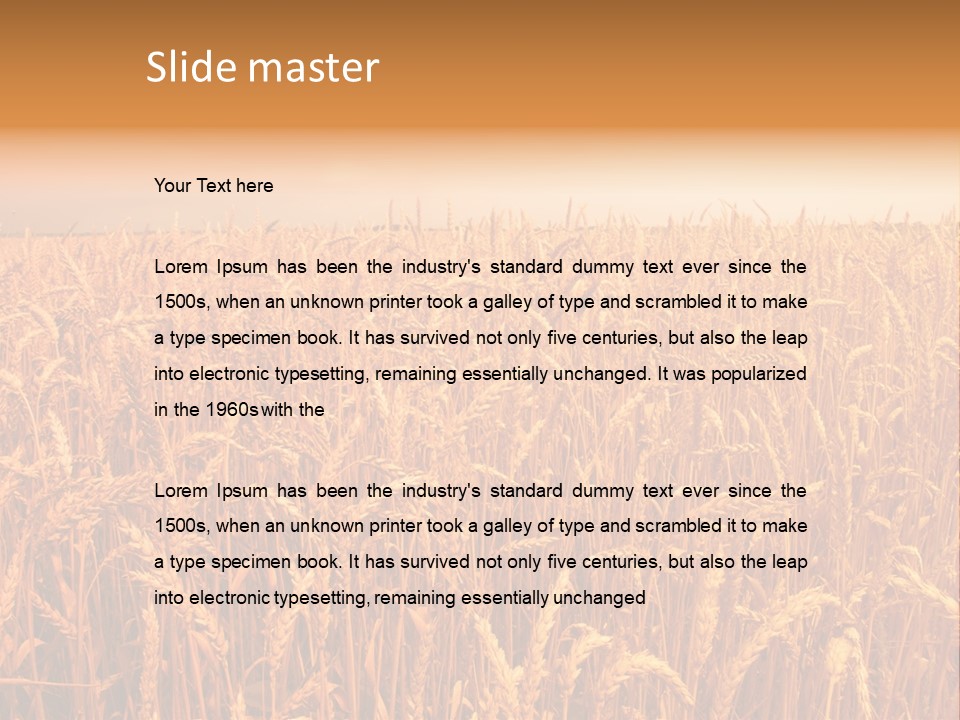 Group Field Farm PowerPoint Template