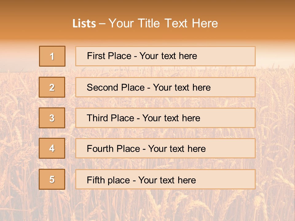 Group Field Farm PowerPoint Template