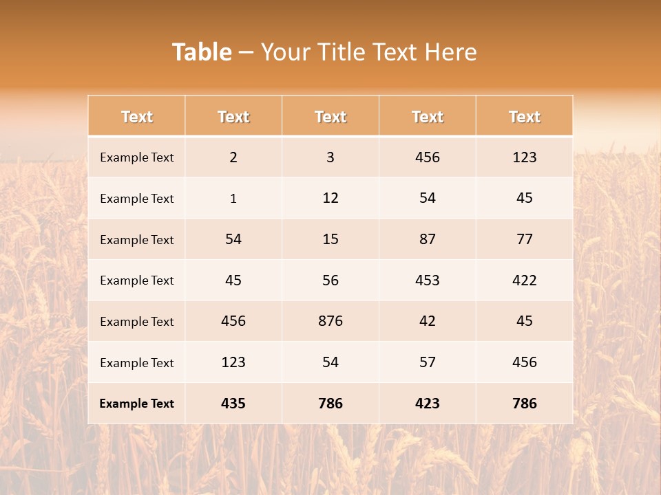 Group Field Farm PowerPoint Template