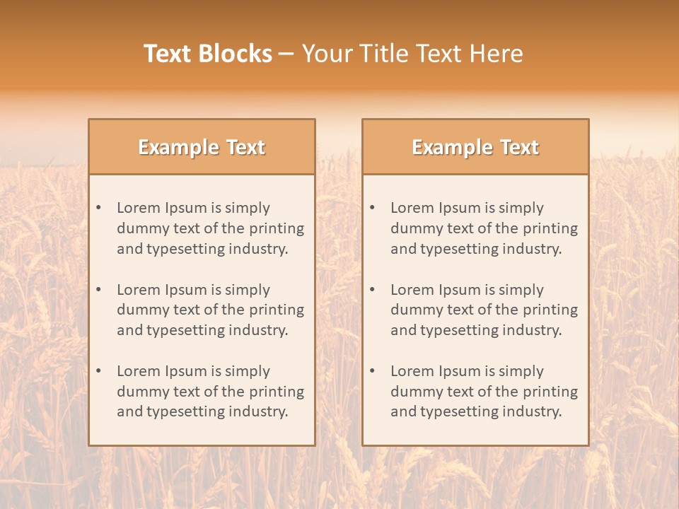 Group Field Farm PowerPoint Template