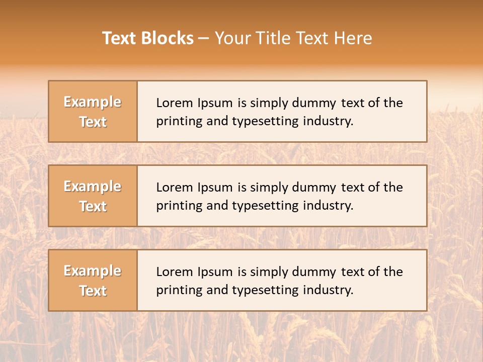 Group Field Farm PowerPoint Template