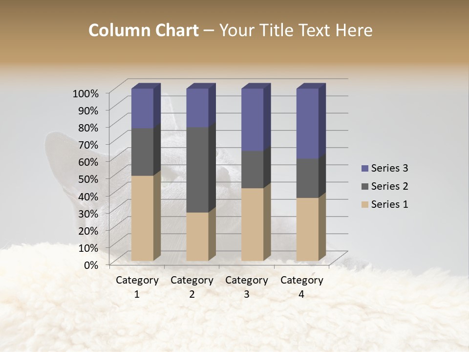 Cute Whiskers Lying PowerPoint Template