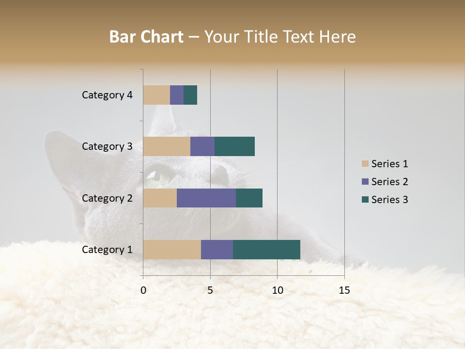 Cute Whiskers Lying PowerPoint Template