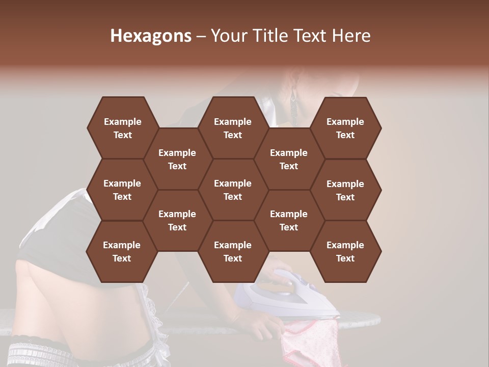 Flirt Standing Female PowerPoint Template