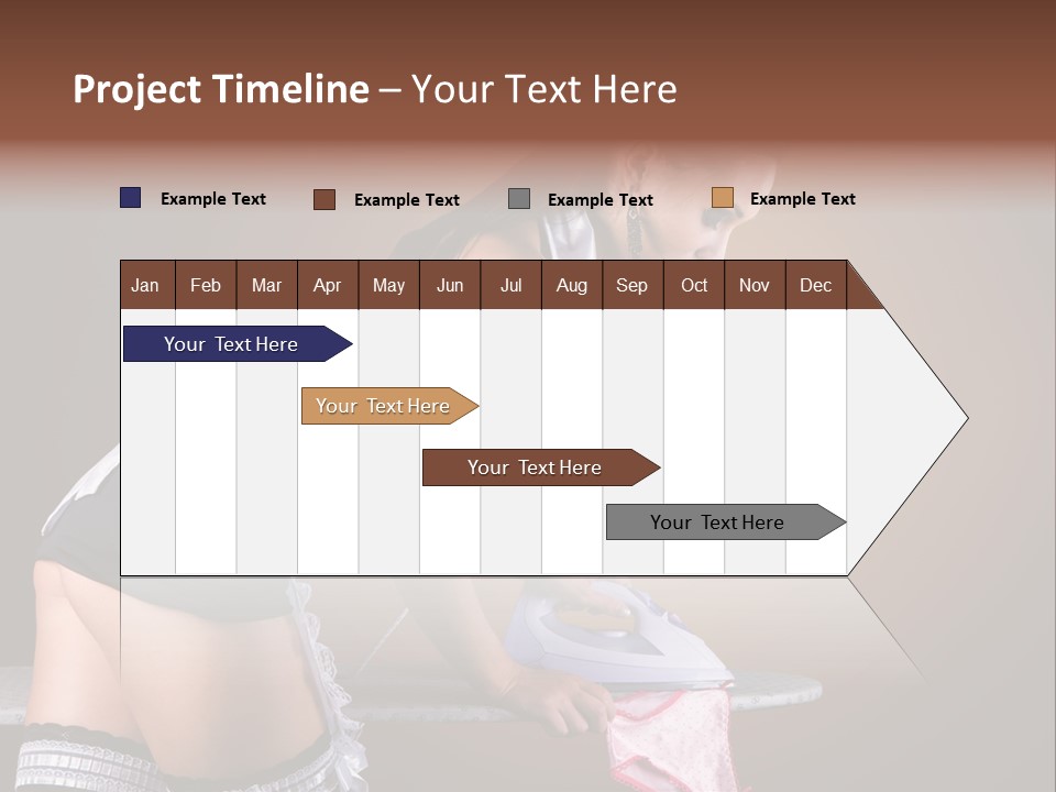 Flirt Standing Female PowerPoint Template