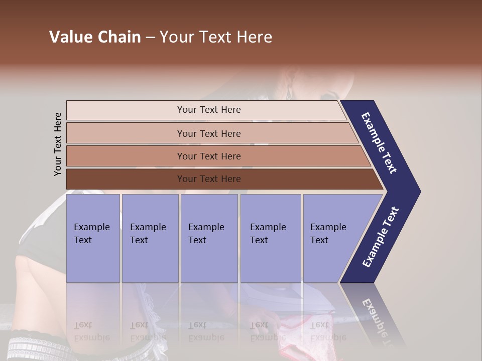 Flirt Standing Female PowerPoint Template