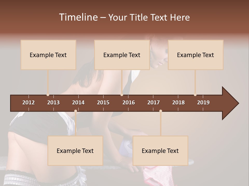 Flirt Standing Female PowerPoint Template