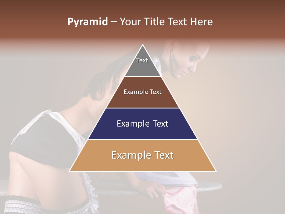 Flirt Standing Female PowerPoint Template