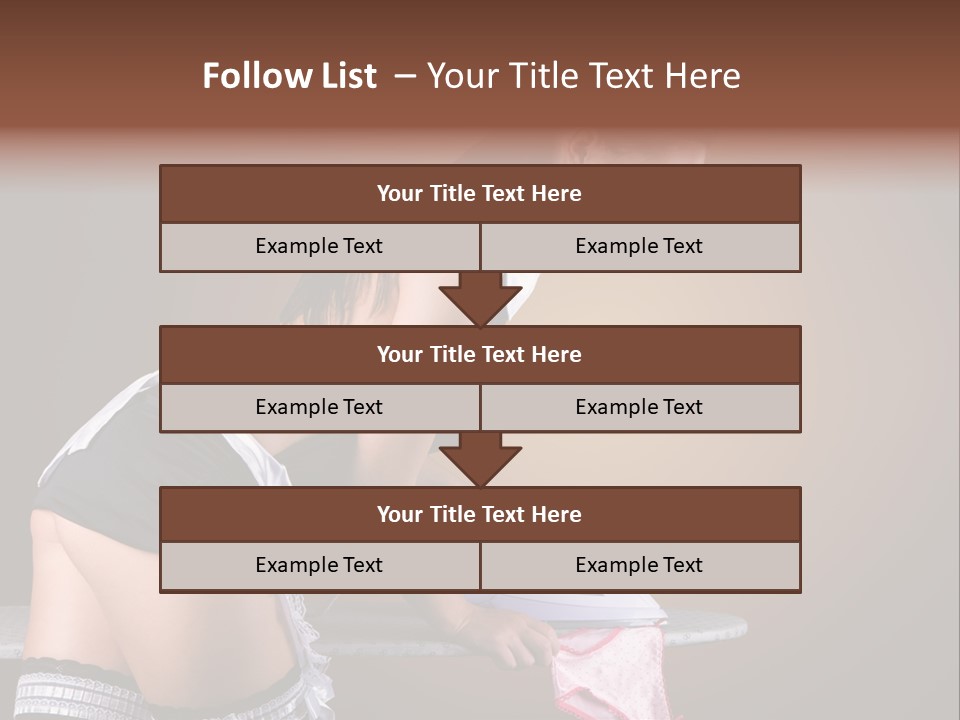 Flirt Standing Female PowerPoint Template