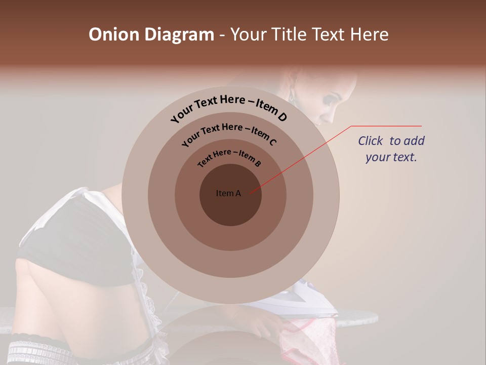 Flirt Standing Female PowerPoint Template