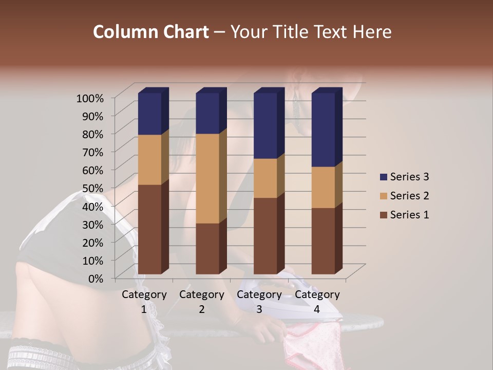 Flirt Standing Female PowerPoint Template