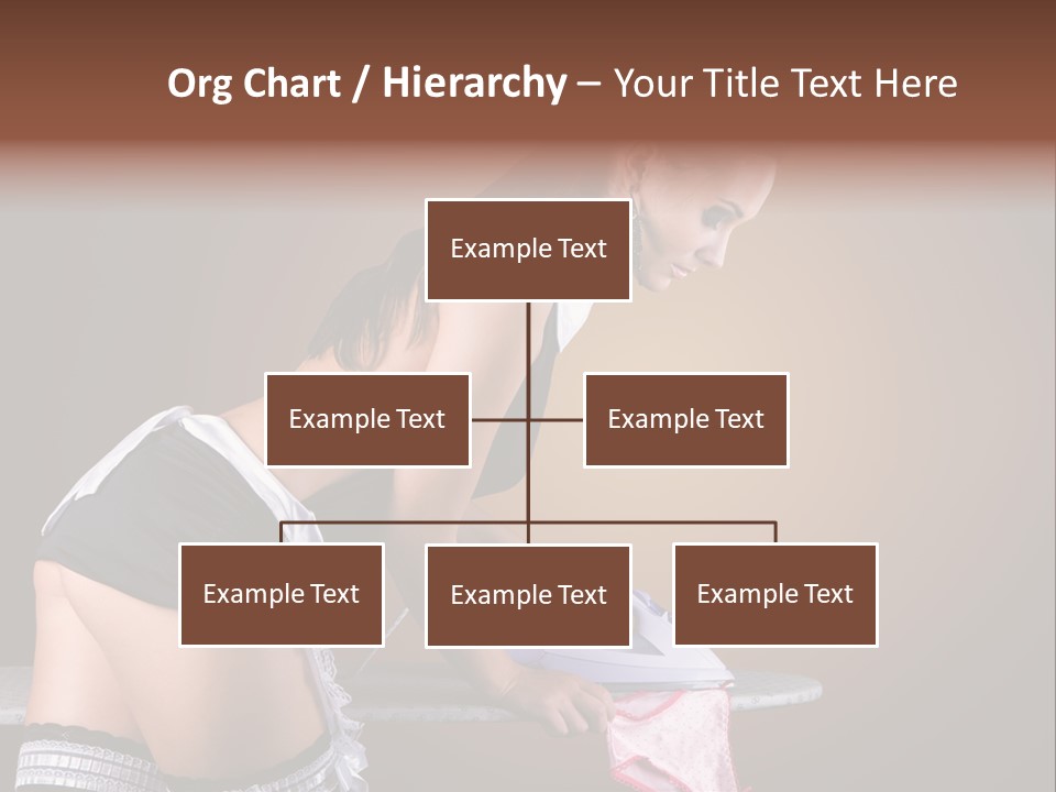 Flirt Standing Female PowerPoint Template