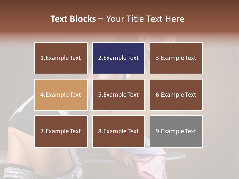 Flirt Standing Female PowerPoint Template