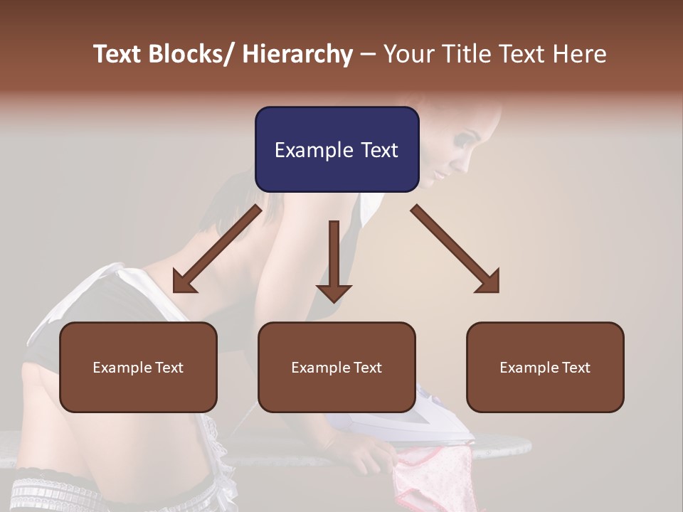 Flirt Standing Female PowerPoint Template