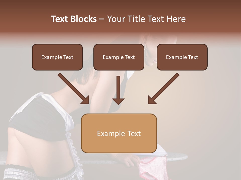 Flirt Standing Female PowerPoint Template