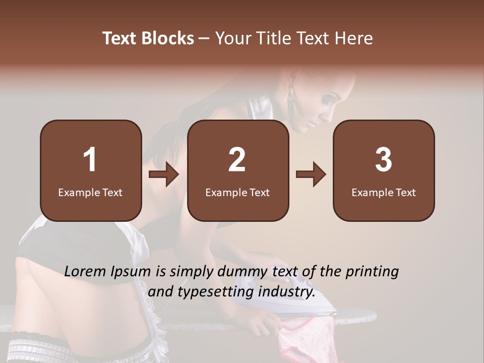 Flirt Standing Female PowerPoint Template