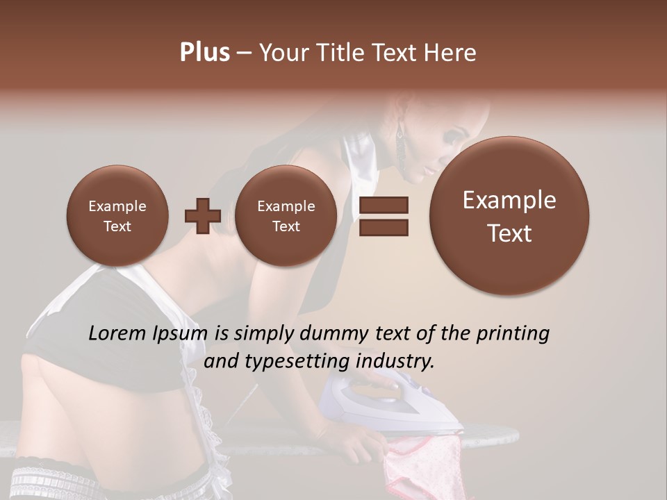Flirt Standing Female PowerPoint Template