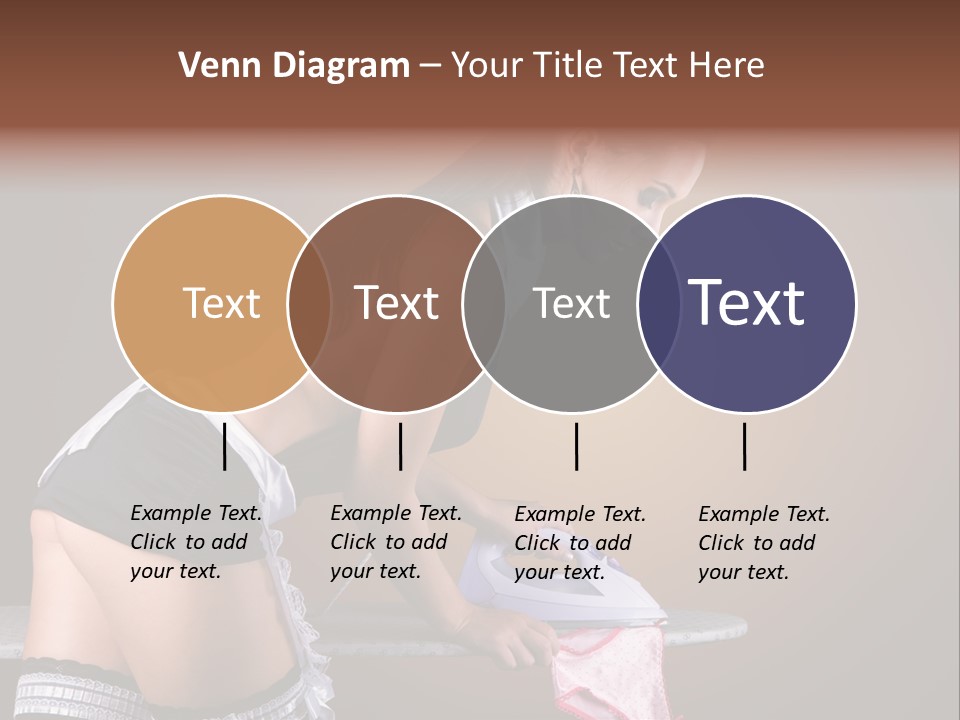 Flirt Standing Female PowerPoint Template