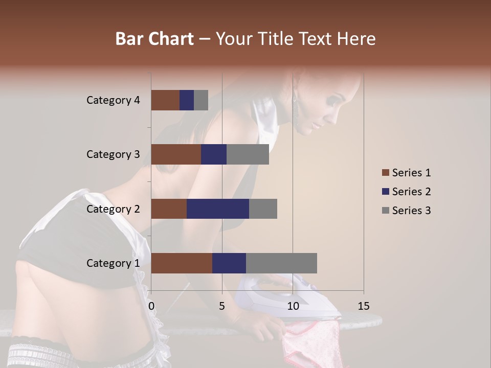 Flirt Standing Female PowerPoint Template