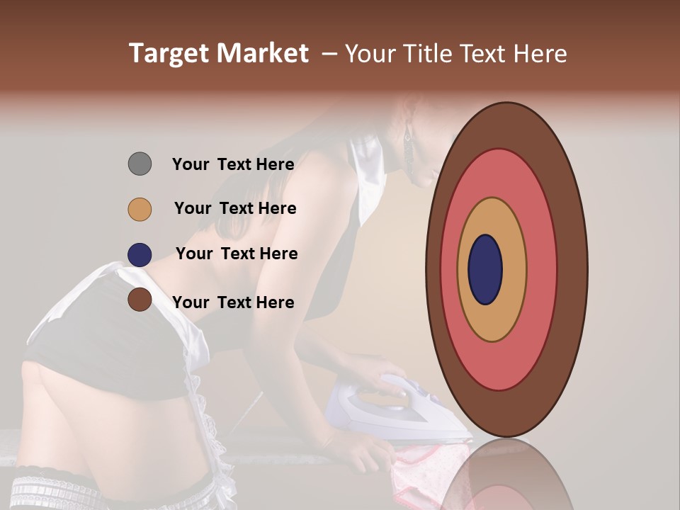 Flirt Standing Female PowerPoint Template