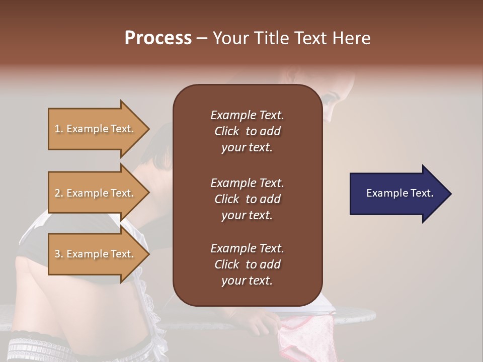 Flirt Standing Female PowerPoint Template