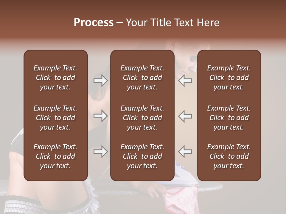 Flirt Standing Female PowerPoint Template