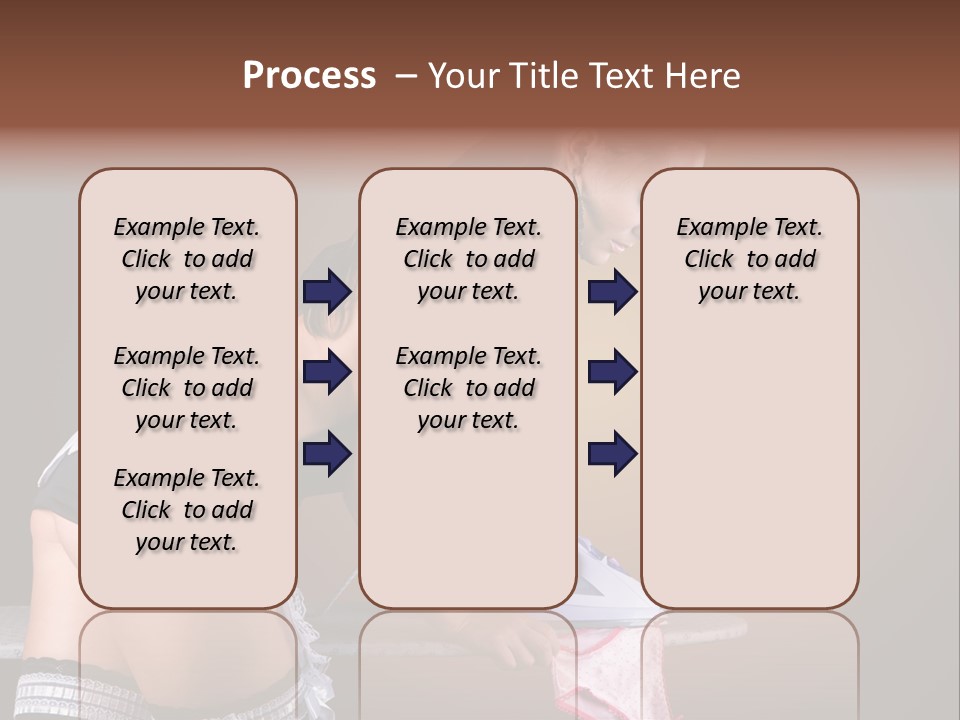 Flirt Standing Female PowerPoint Template