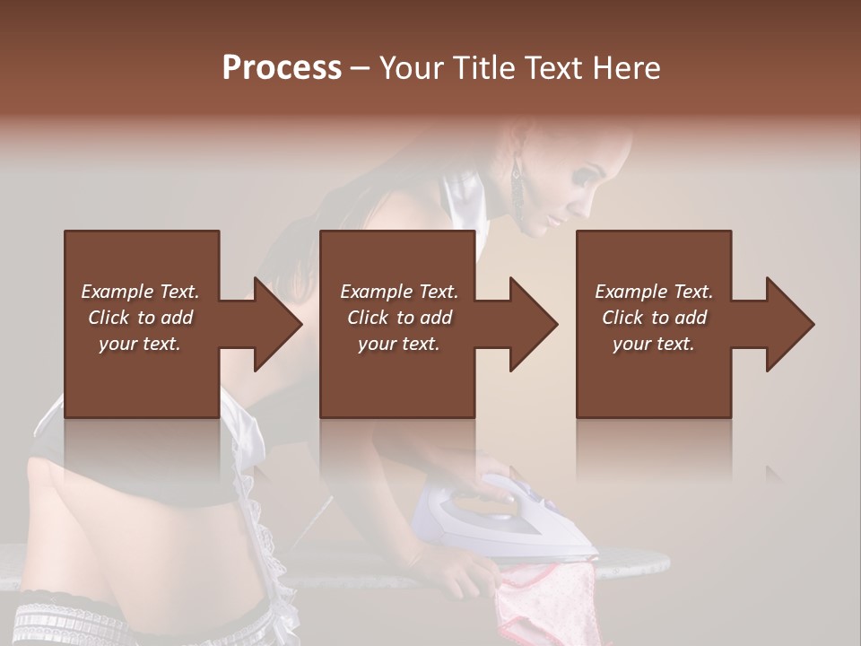 Flirt Standing Female PowerPoint Template