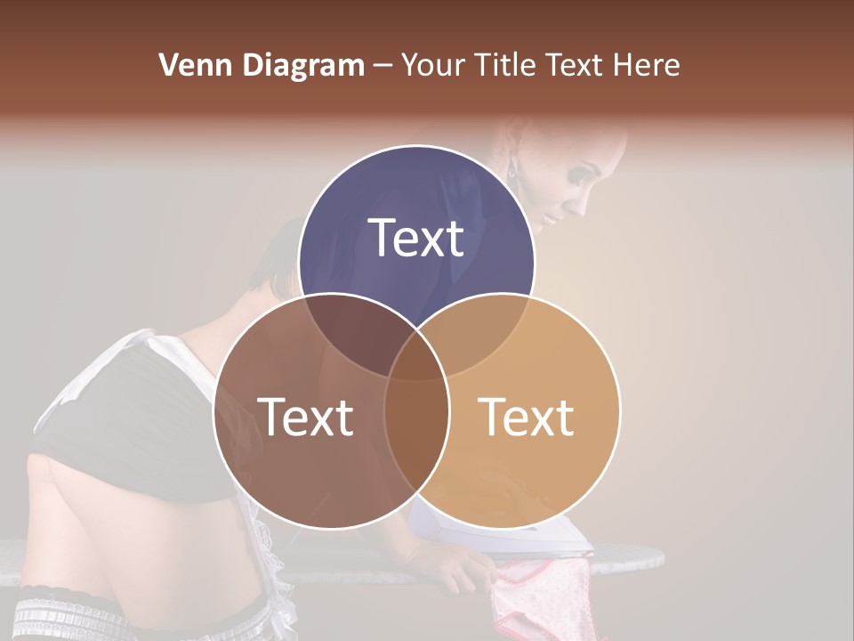 Flirt Standing Female PowerPoint Template