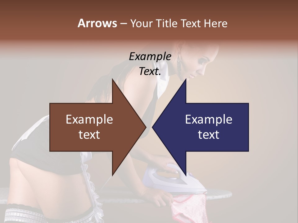 Flirt Standing Female PowerPoint Template