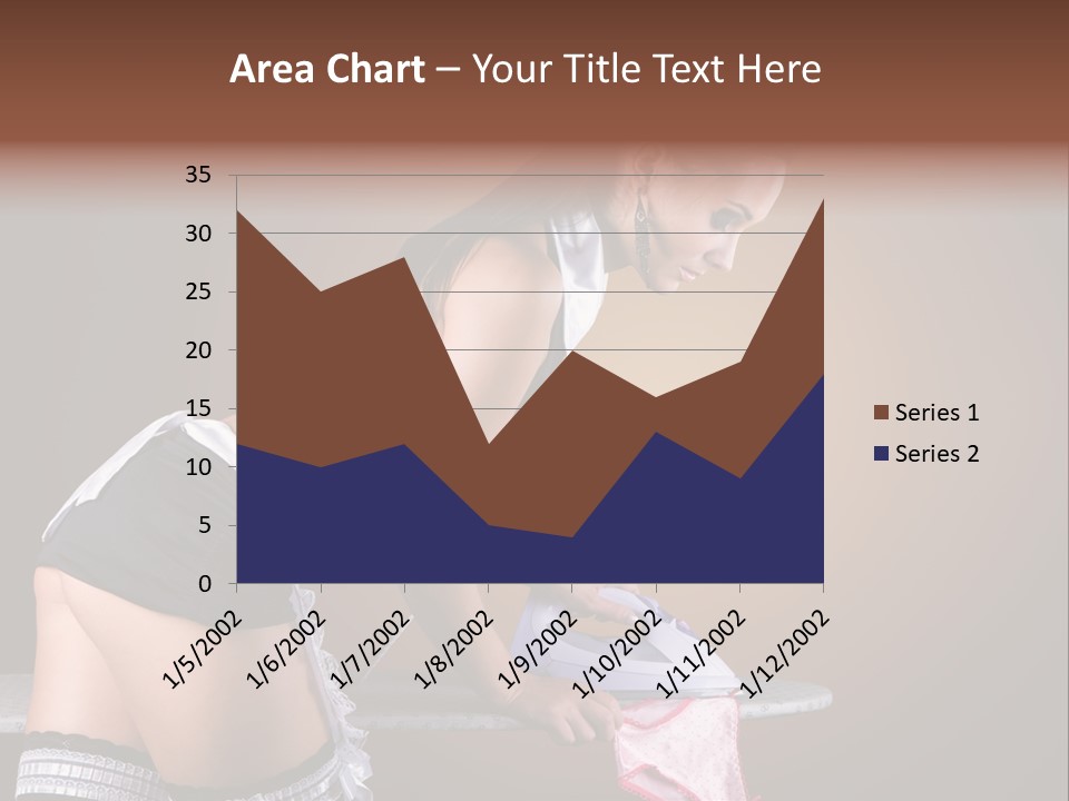 Flirt Standing Female PowerPoint Template