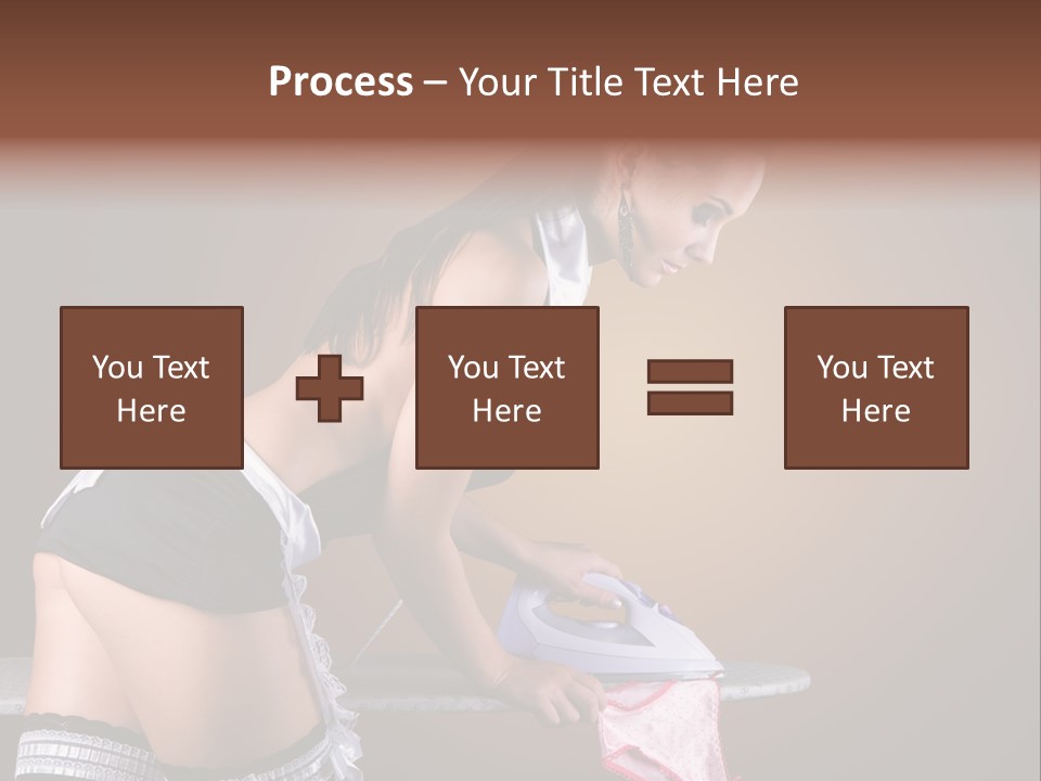 Flirt Standing Female PowerPoint Template