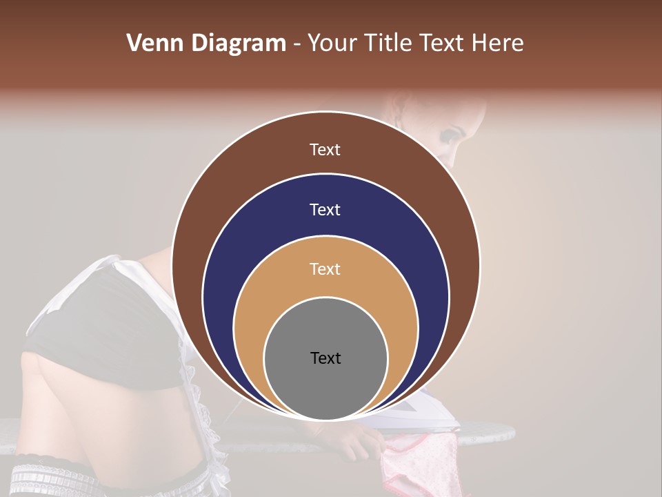 Flirt Standing Female PowerPoint Template