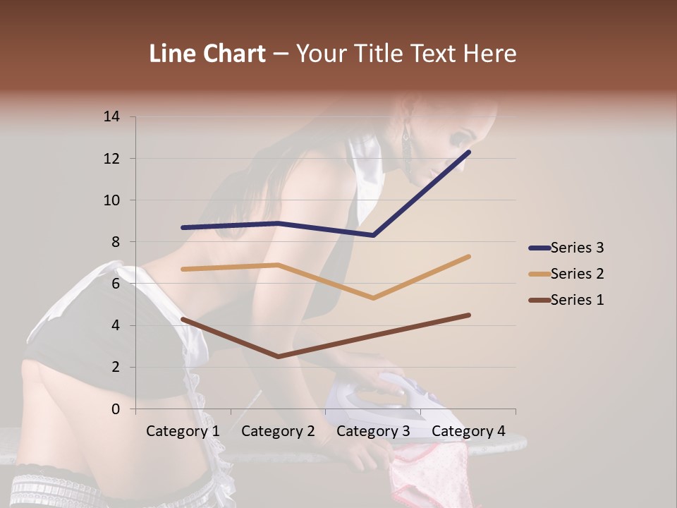 Flirt Standing Female PowerPoint Template