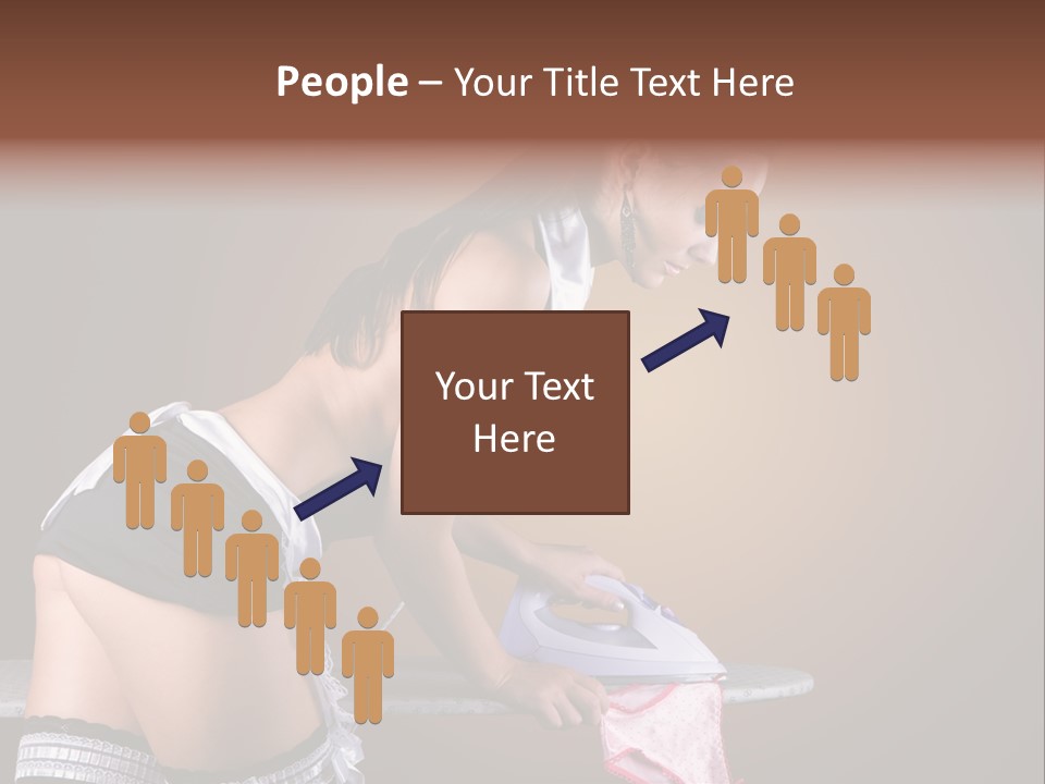 Flirt Standing Female PowerPoint Template