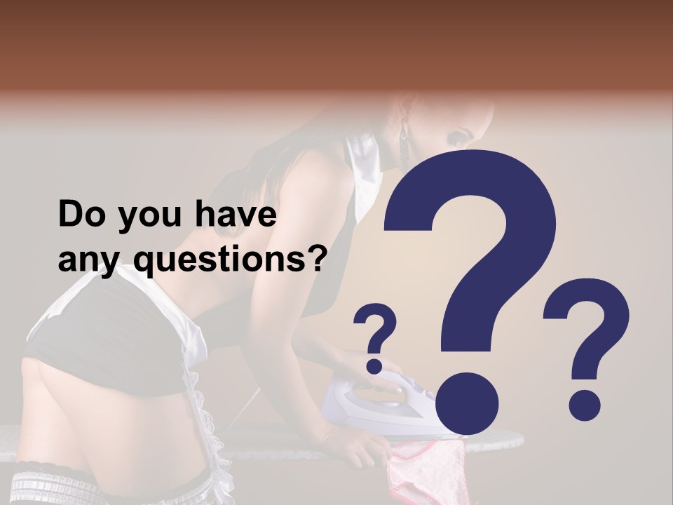 Flirt Standing Female PowerPoint Template