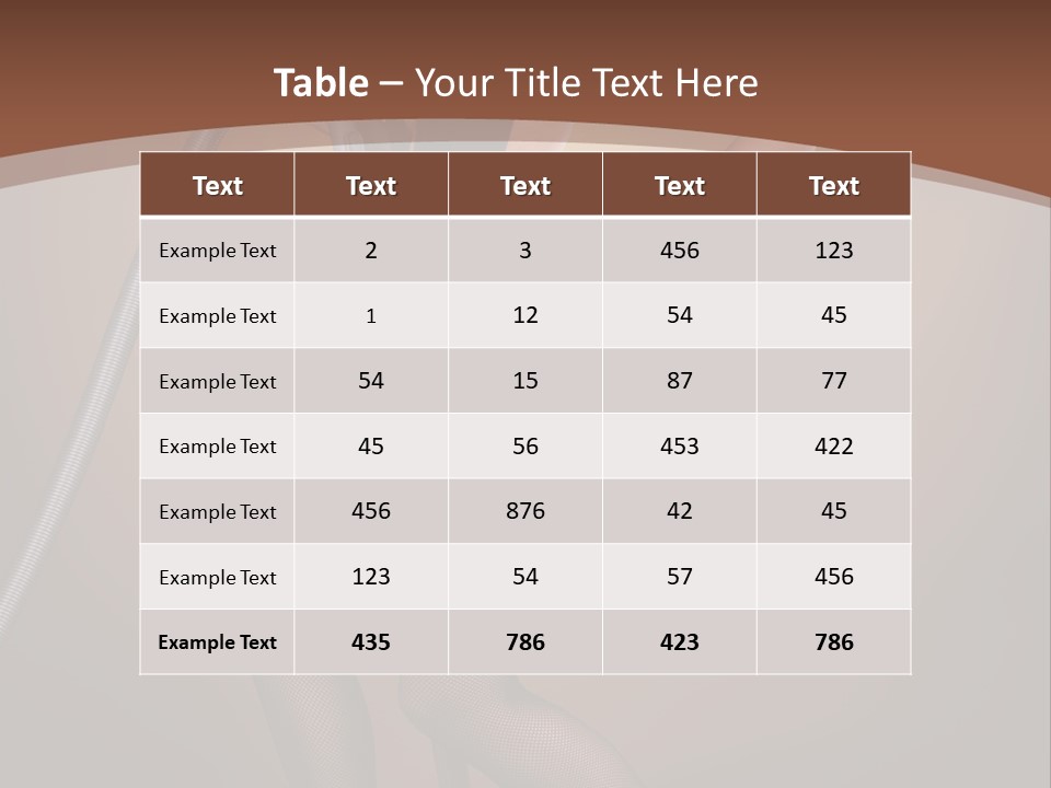 Brown Attractive Beautiful PowerPoint Template