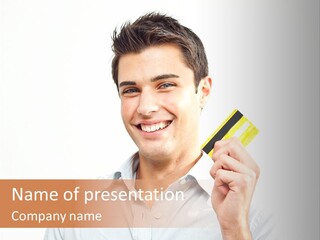 Showing Looking Handsome PowerPoint Template