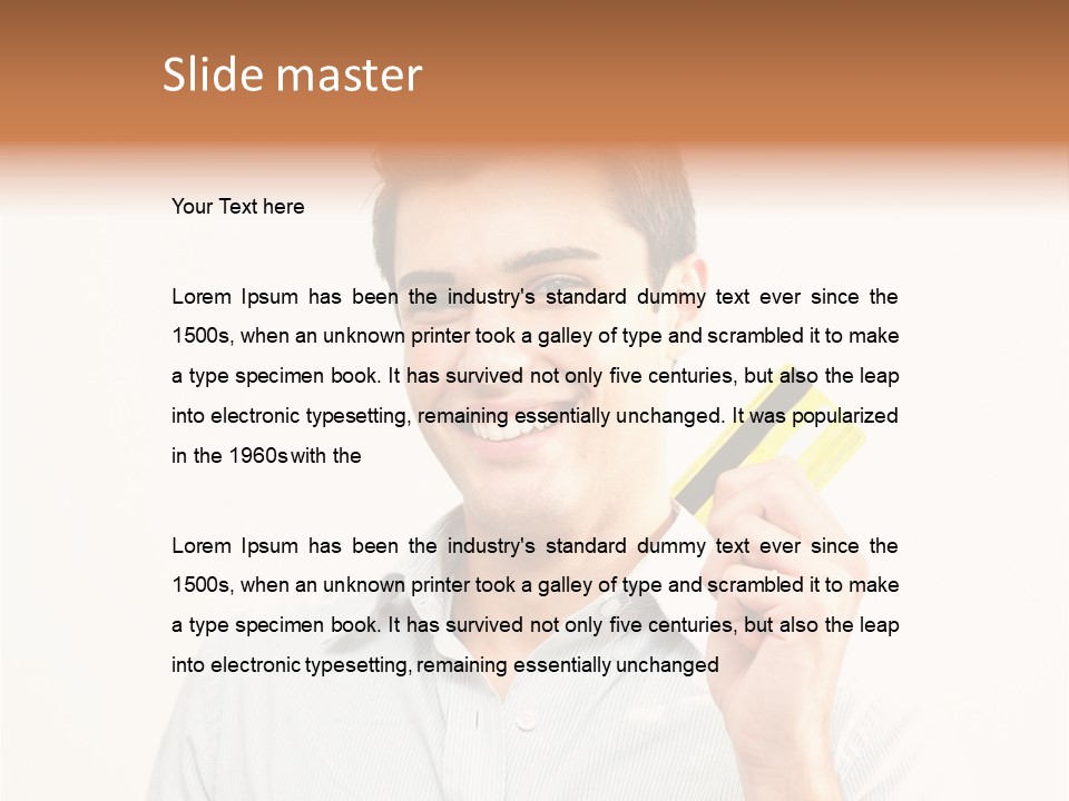 Showing Looking Handsome PowerPoint Template
