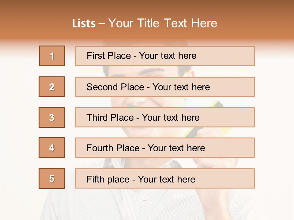 Showing Looking Handsome PowerPoint Template
