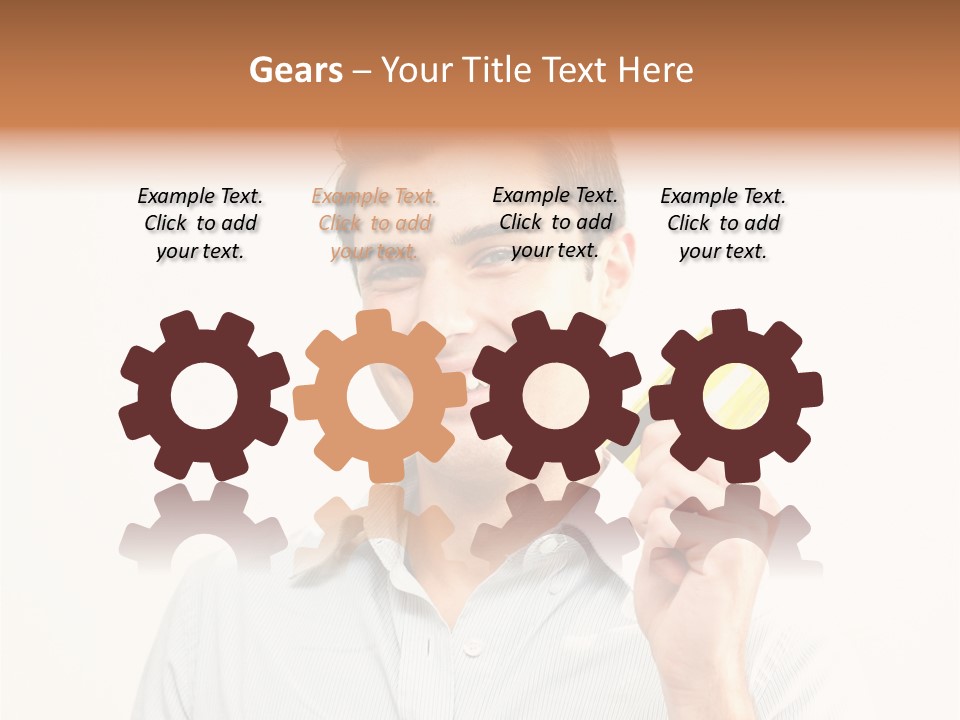 Showing Looking Handsome PowerPoint Template