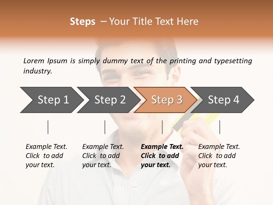 Showing Looking Handsome PowerPoint Template